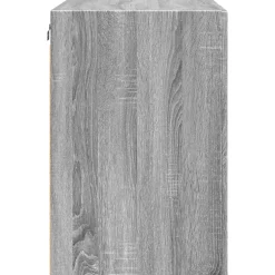 vidaXL Wandkast 80x42,5x64 cm bewerkt hout grijs sonoma eikenkleurig