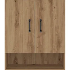 vidaXL Wandkast 60x31x70 cm bewerkt hout artisanaal eikenkleur