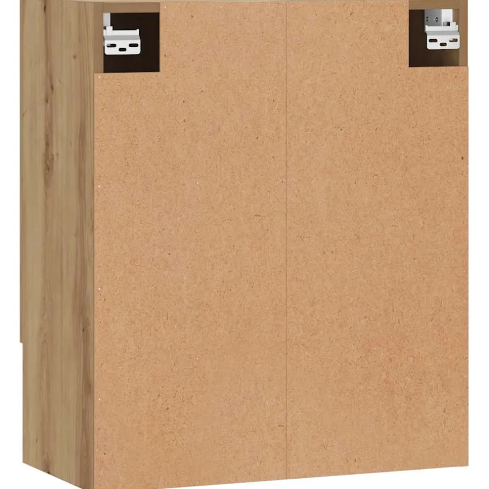 vidaXL Wandkast 60x31x70 cm bewerkt hout artisanaal eikenkleur