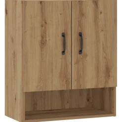 vidaXL Wandkast 60x31x70 cm bewerkt hout artisanaal eikenkleur