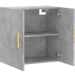 vidaXL Wandkast 60x31x60 cm bewerkt hout betongrijs