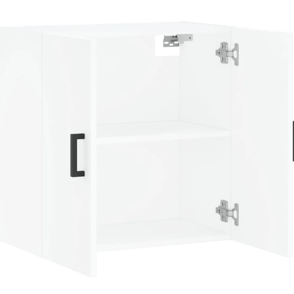 vidaXL Wandkast 60x31x60 cm bewerkt hout wit