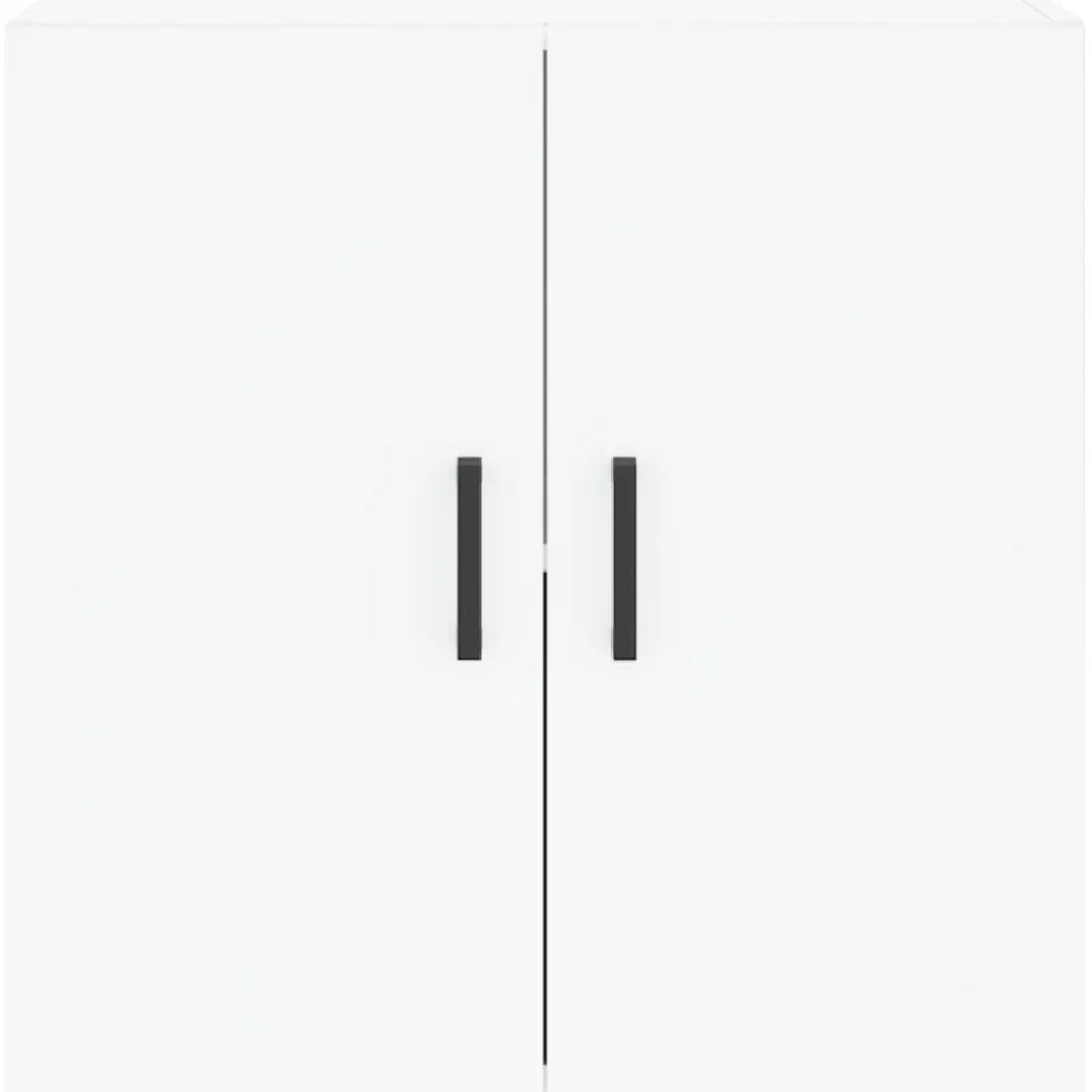 vidaXL Wandkast 60x31x60 cm bewerkt hout wit