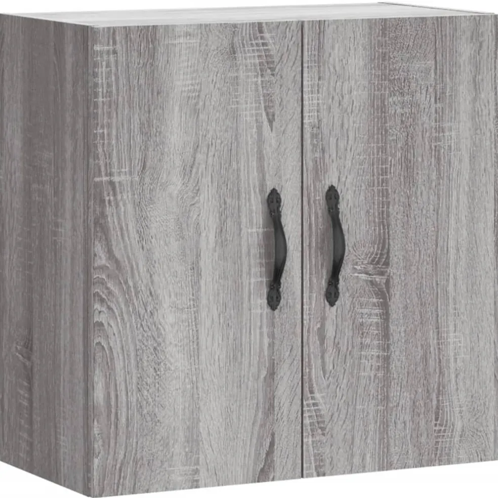 vidaXL Wandkast 60x31x60 cm bewerkt hout grijs sonoma eikenkleurig