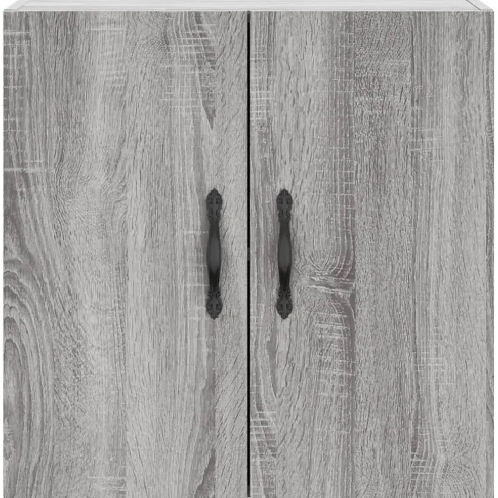 vidaXL Wandkast 60x31x60 cm bewerkt hout grijs sonoma eikenkleurig