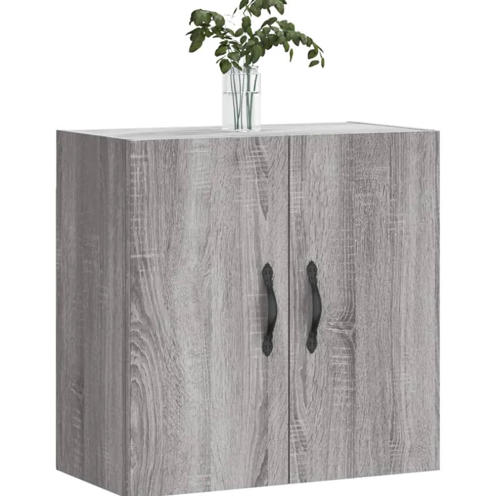 vidaXL Wandkast 60x31x60 cm bewerkt hout grijs sonoma eikenkleurig
