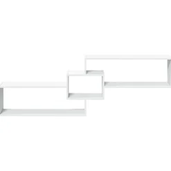 vidaXL Wandkast 158x18x53 cm bewerkt hout wit