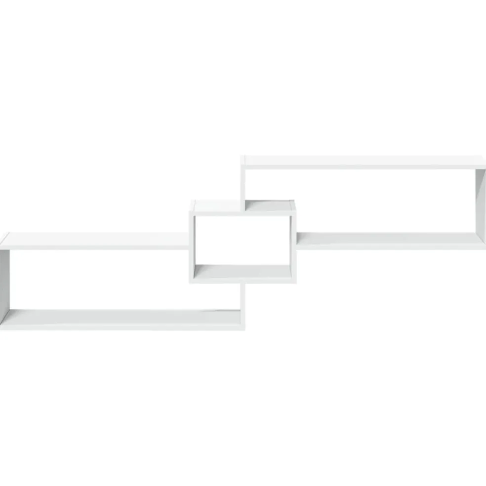 vidaXL Wandkast 158x18x53 cm bewerkt hout wit