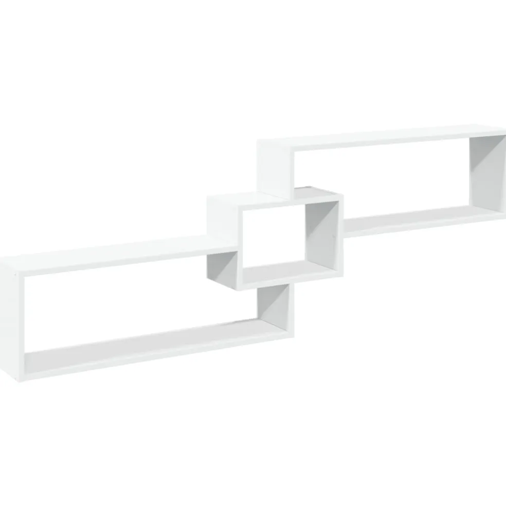 vidaXL Wandkast 158x18x53 cm bewerkt hout wit