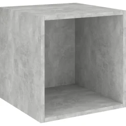 vidaXL Wandkast 37x37x37 cm bewerkt hout betongrijs