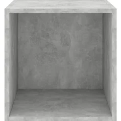 vidaXL Wandkast 37x37x37 cm bewerkt hout betongrijs