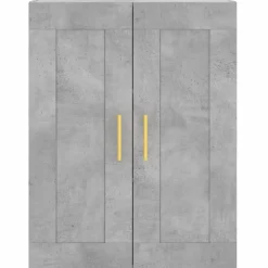 vidaXL Wandkast 69,5x34x90 cm bewerkt hout betongrijs