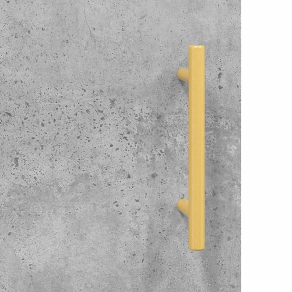 vidaXL Wandkast 69,5x34x90 cm bewerkt hout betongrijs