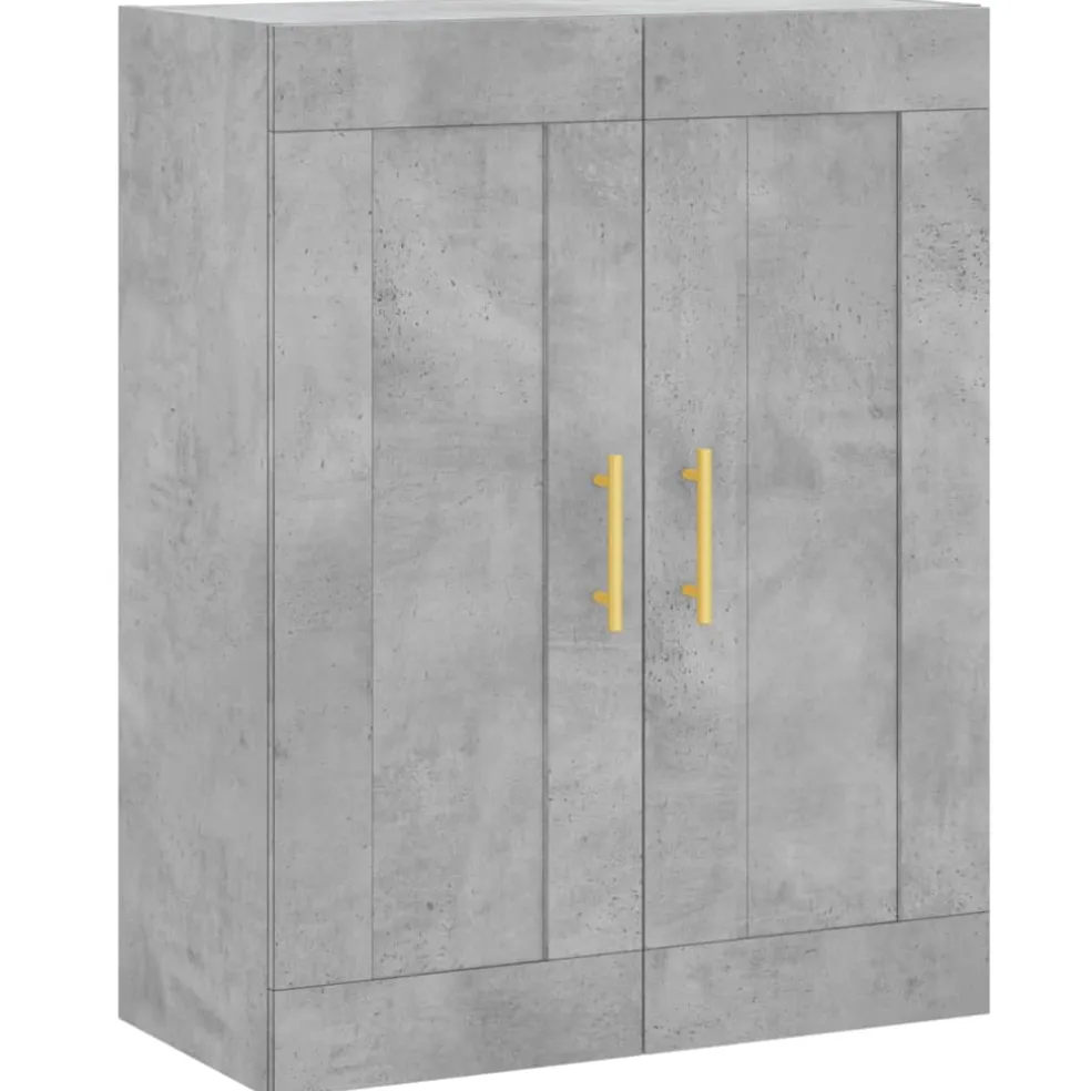 vidaXL Wandkast 69,5x34x90 cm bewerkt hout betongrijs