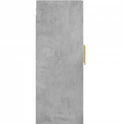 vidaXL Wandkast 69,5x34x90 cm bewerkt hout betongrijs