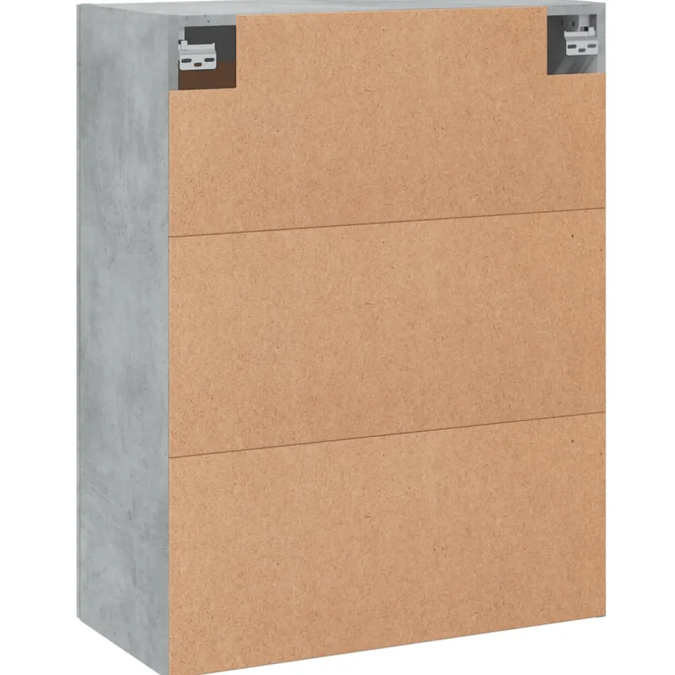 vidaXL Wandkast 69,5x34x90 cm bewerkt hout betongrijs