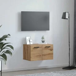 vidaXL Wandkast 60 x 36,5 x 35 cm Bewerkt hout Artisan Eiken