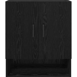 vidaXL Wandkast 60 x 31 x 70 cm Bewerkt hout Zwart eiken