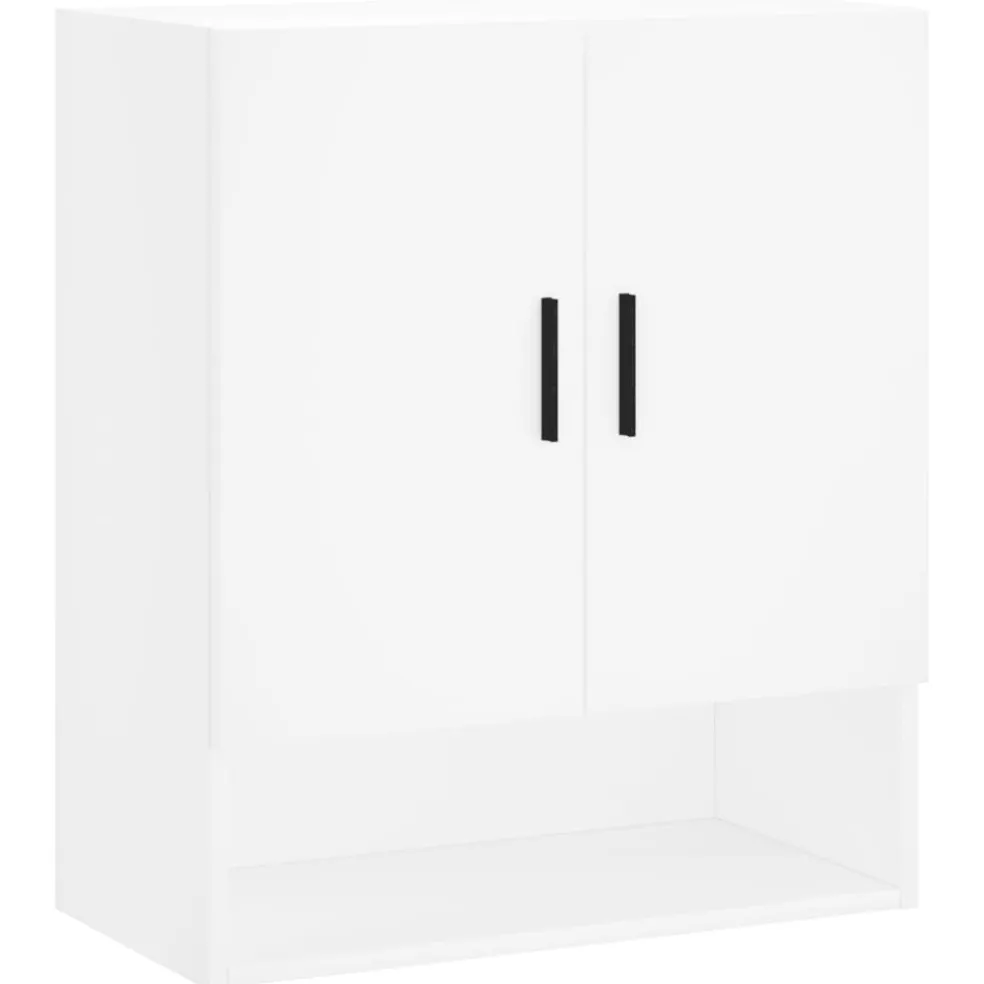 vidaXL Wandkast 60x31x70 cm bewerkt hout wit