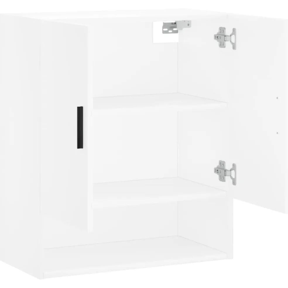 vidaXL Wandkast 60x31x70 cm bewerkt hout wit