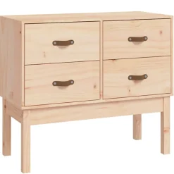 vidaXL Wandkast 90x40x78 cm massief grenenhout