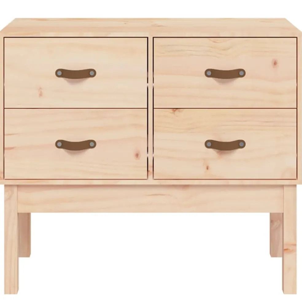 vidaXL Wandkast 90x40x78 cm massief grenenhout