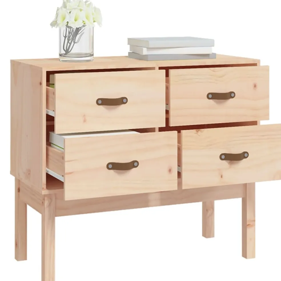 vidaXL Wandkast 90x40x78 cm massief grenenhout