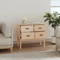 vidaXL Wandkast 90x40x78 cm massief grenenhout