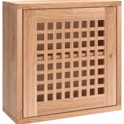 vidaXL Wandkast 42x18x42 cm massief walnotenhout