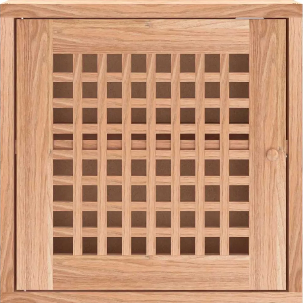vidaXL Wandkast 42x18x42 cm massief walnotenhout