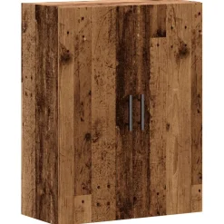 vidaXL Wandkast 69,5x34x90 cm oud houtkleurig