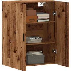vidaXL Wandkast 69,5x34x90 cm oud houtkleurig