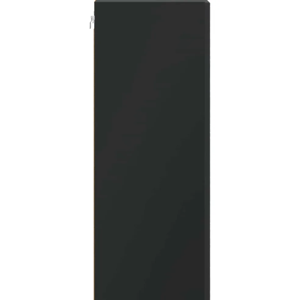 vidaXL Wandkast Zwart 66 x 34,5 x 90 cm Bewerkt hout