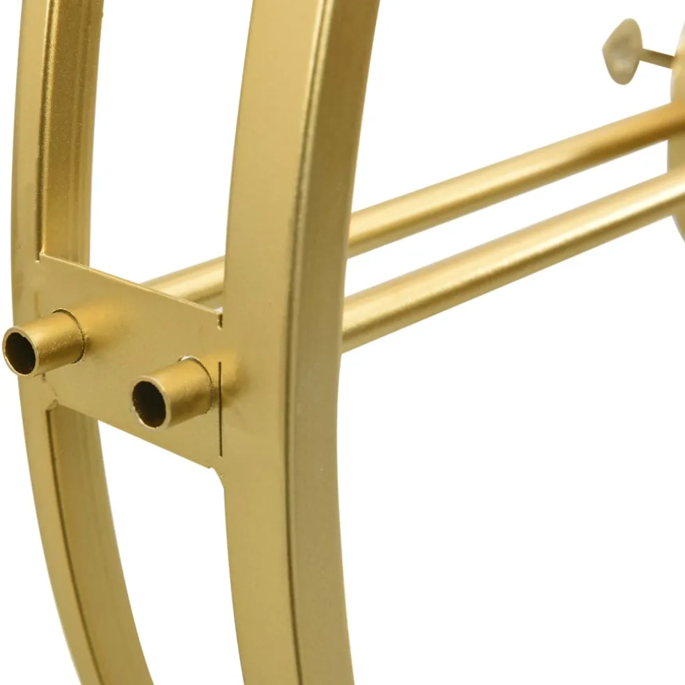 vidaXL Wandklok 52 cm ijzer goudkleurig