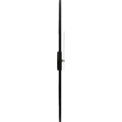 vidaXL Wandklok Ø50 cm ijzer zwart