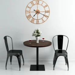 vidaXL Wandklok 40 cm metaal goudkleurig