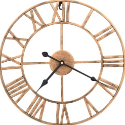 vidaXL Wandklok 40 cm metaal goudkleurig