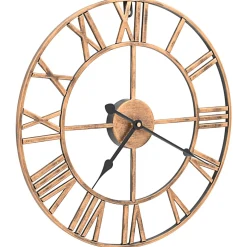 vidaXL Wandklok 40 cm metaal goudkleurig