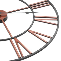 vidaXL Wandklok 58 cm metaal rood