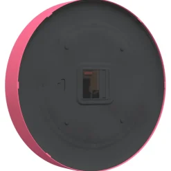 vidaXL Wandklok Ø25,5 cm polystyreen en glas roze