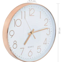 vidaXL Wandklok 30 cm roségoud