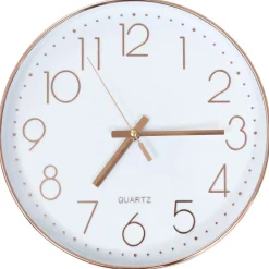 vidaXL Wandklok 30 cm roségoud