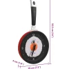 vidaXL Wandklok ei-in-pan 18,8 cm