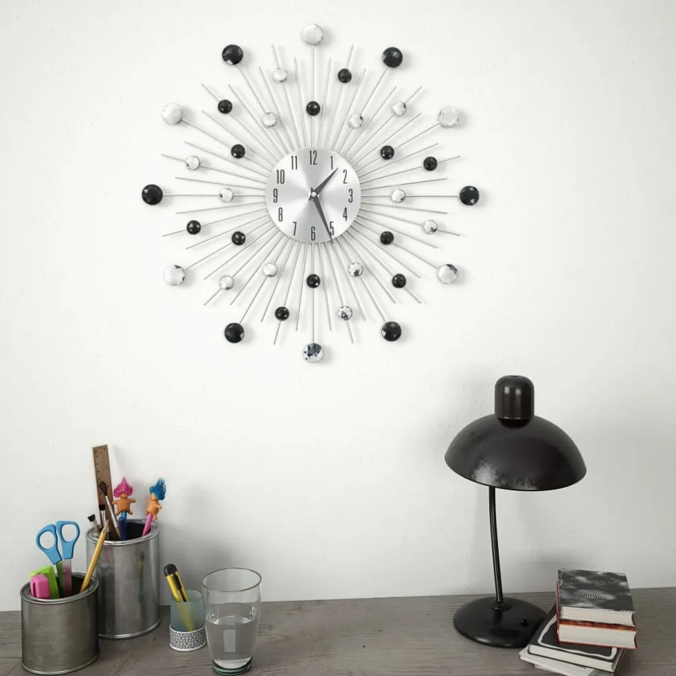 vidaXL Wandklok met quartz-mechanisme 50 cm modern ontwerp