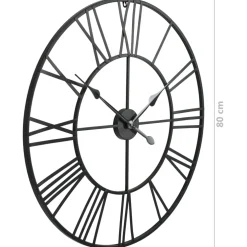 vidaXL Wandklok vintage-stijl met quartz-mechanisme XXL 80 cm metaal