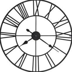 vidaXL Wandklok vintage-stijl met quartz-mechanisme XXL 80 cm metaal