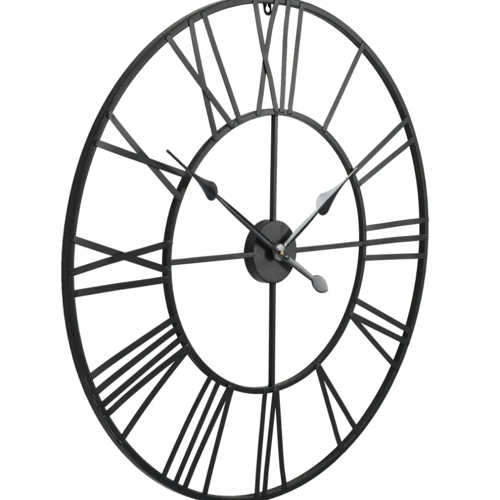 vidaXL Wandklok vintage-stijl met quartz-mechanisme XXL 80 cm metaal