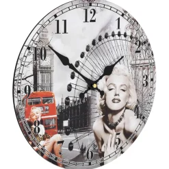 vidaXL Wandklok vintage stijl Marilyn Monroe 30 cm