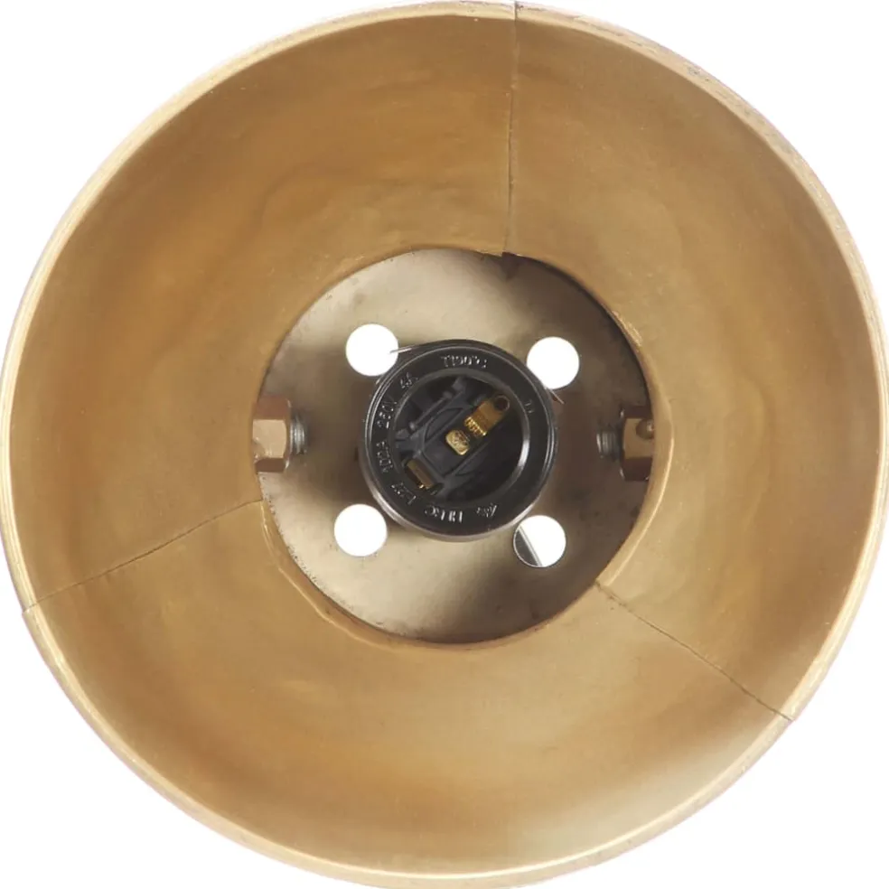 vidaXL Wandlamp industrieel E27 65x25 cm messingkleurig