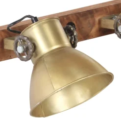 vidaXL Wandlamp industrieel E27 65x25 cm messingkleurig